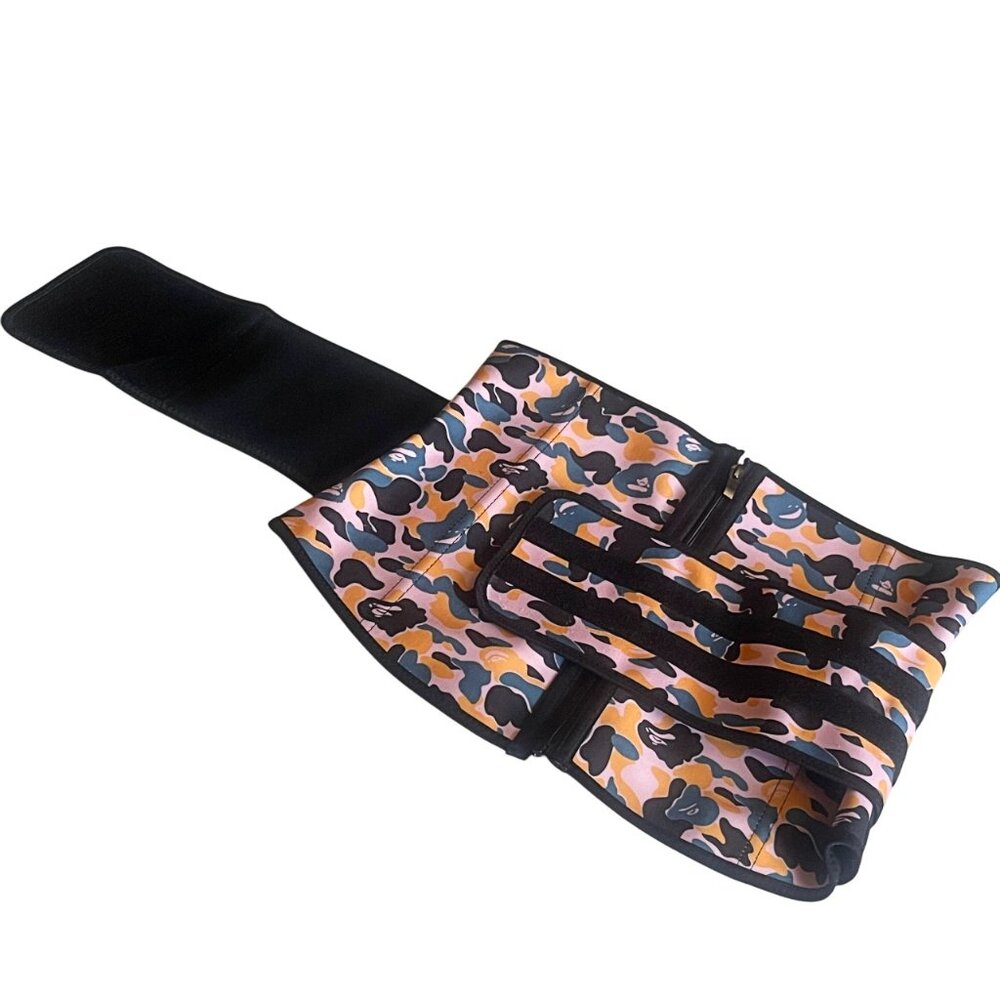 Plus Size Latex Camouflage Print Single Belt High Compression Waist Trainer 2XL - Picture 4 of 8